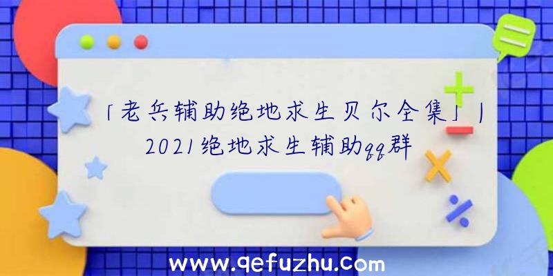 「老兵辅助绝地求生贝尔全集」|2021绝地求生辅助qq群